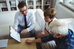 attorney explaining estate plan