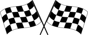 checkered flags showing race notice for deed recording