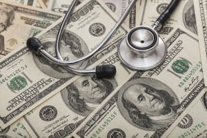 Stethoscope and money