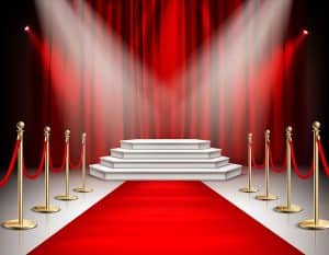 Red Carpet and spotlights