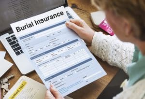 Burial Insurance Form Policy Concept