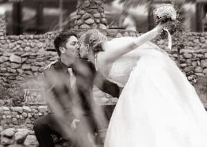 young adults just married