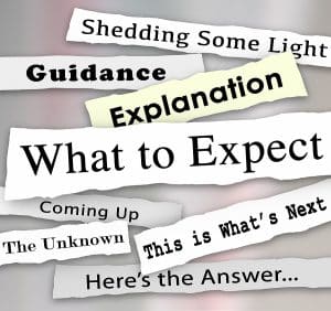 collage style word cloud - expectations