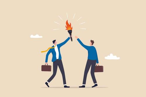 Successor trustee plan, baton pass or transfer to new trustee to achieve goal, passing torch to successor.