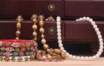 Vintage Jewelry and Open Jewelry Box on Table Showing Personal Property_McCreary Law Office