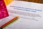 Authorization for consent to medical treatment of minor child