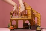 Community property shown by Toy House And Two Hands Represent Two Persons