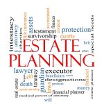 Estate Planning Word Cloud Concept legal terms in estate planning