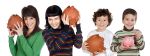 Two children and two teenagers with the savings for unequal inheritance